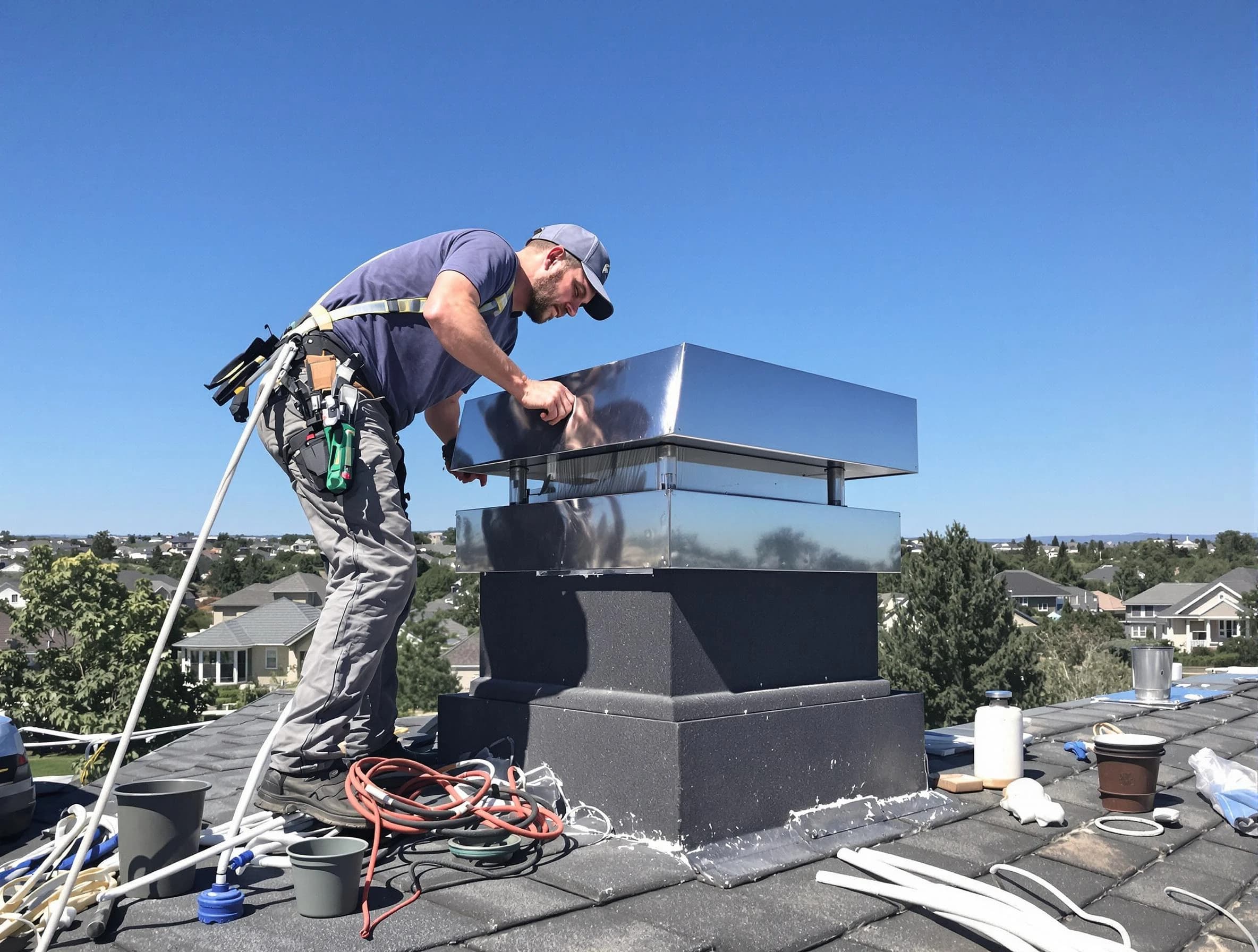 Chimney Cap Services service in Braintree, MA