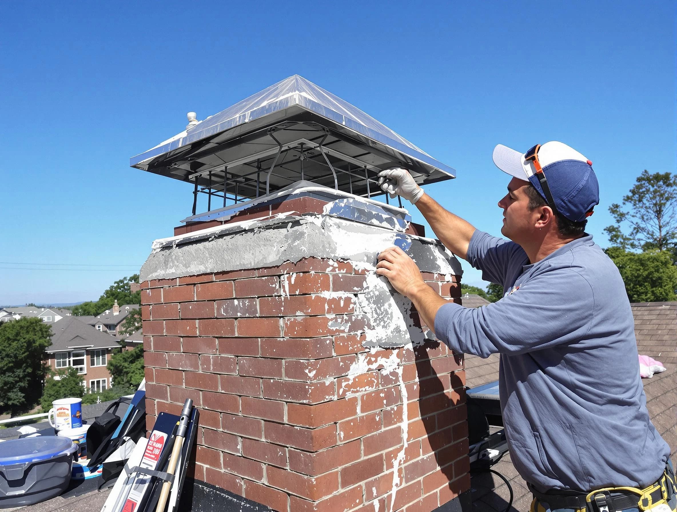 Chimney Crown Services service in Braintree, MA